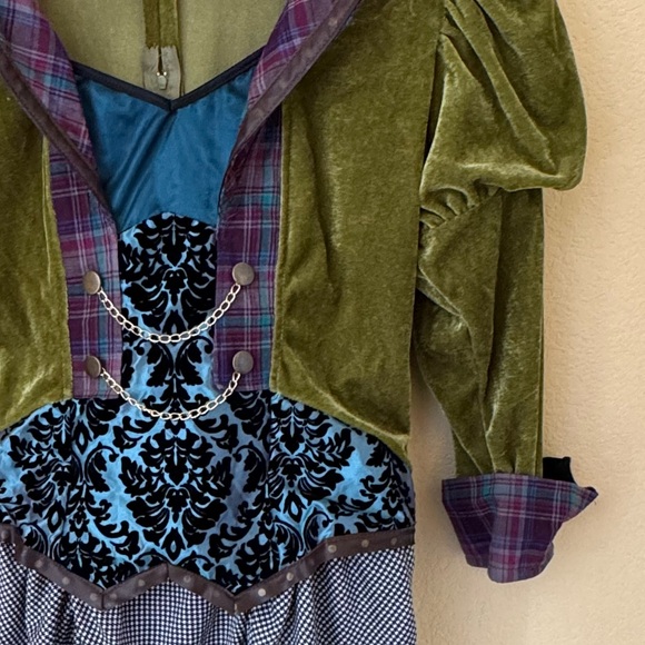 Mad Hatter Costume Dress Size Large - Picture 2 of 4